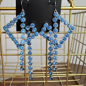 INC Rhinestone Geometric Dangle Earrings NWT